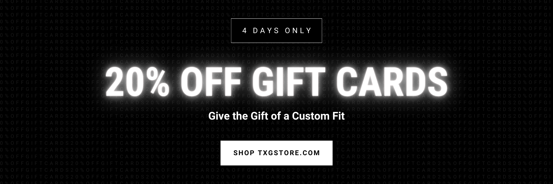 20% off gift cards